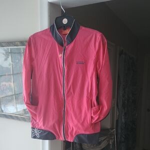 Vintage spandex zip windbreaker w/black trim by Prospecs Ascent 2 zip pockets